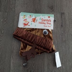 New Santa's Holiday Shop *Brown* Rudy Boxer Shorts! Size: Extra Large